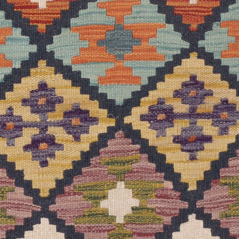 Dywan Kelim - Splash - 129 x 81 cm - wielokolorowy