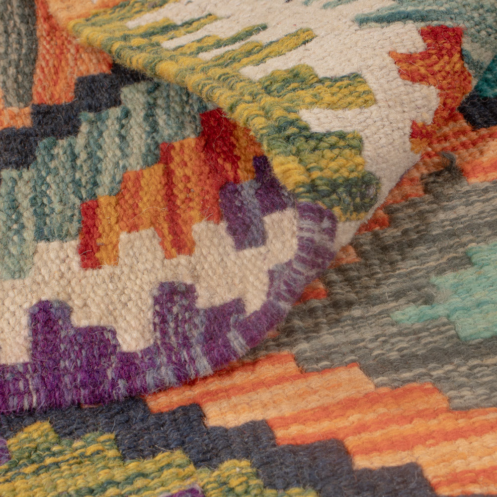 Dywan Kelim - Splash - 124 x 81 cm - wielokolorowy