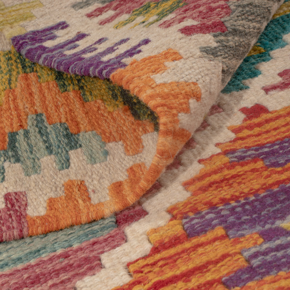 Dywan Kelim - Splash - 119 x 86 cm - wielokolorowy