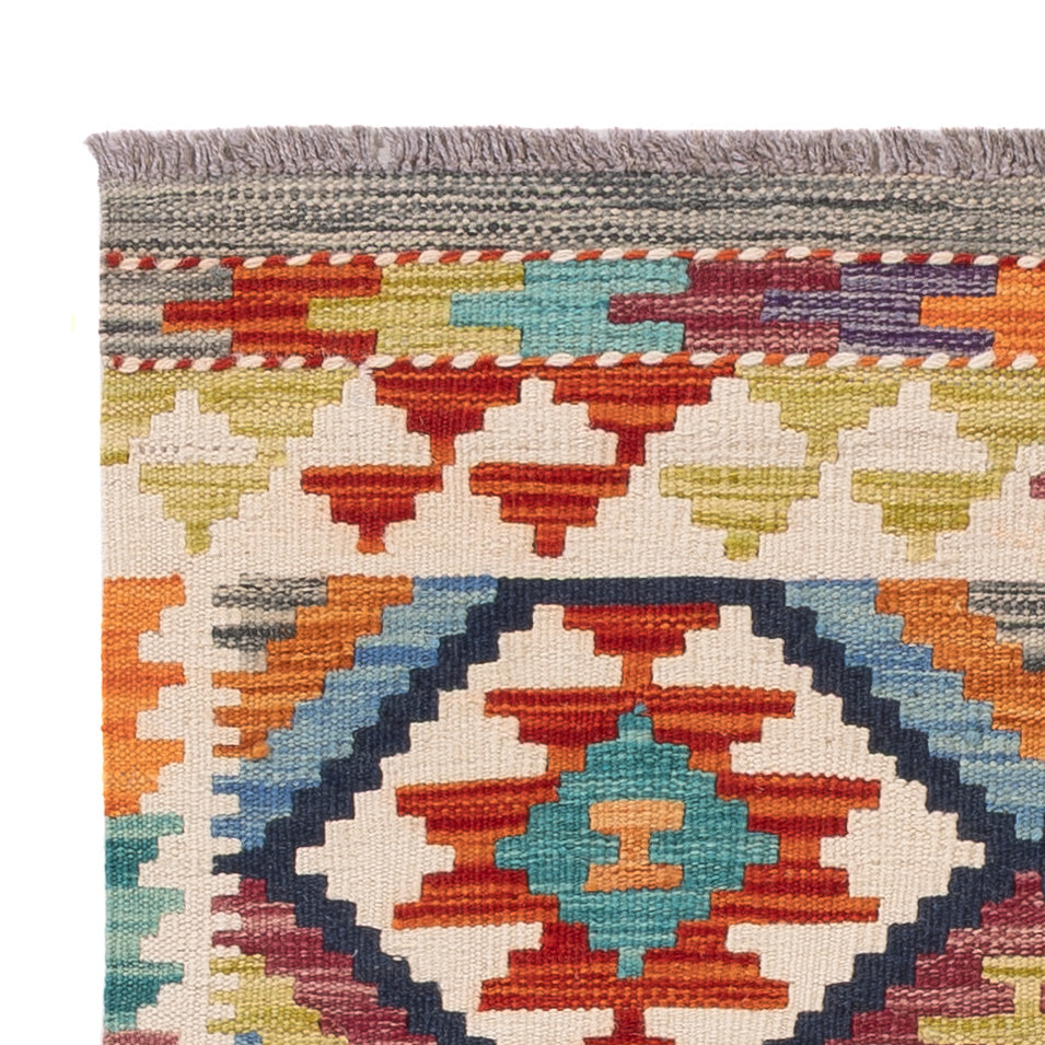 Dywan Kelim - Splash - 124 x 79 cm - wielokolorowy