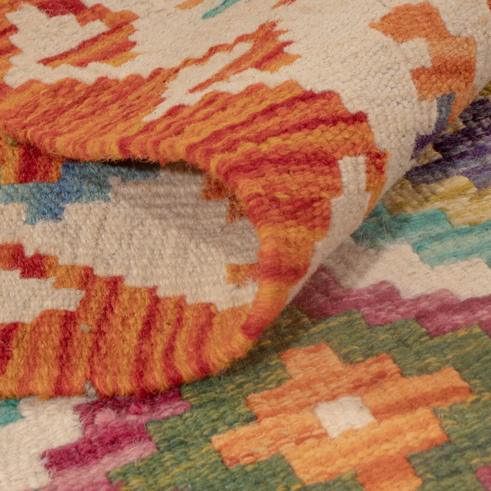 Dywan Kelim - Splash - 124 x 80 cm - wielokolorowy