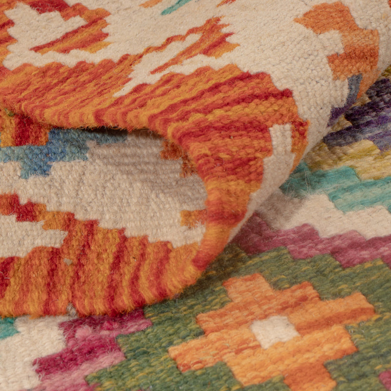 Dywan Kelim - Splash - 124 x 80 cm - wielokolorowy