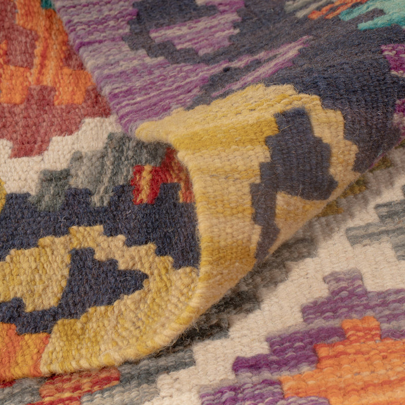 Dywan Kelim - Splash - 122 x 81 cm - wielokolorowy