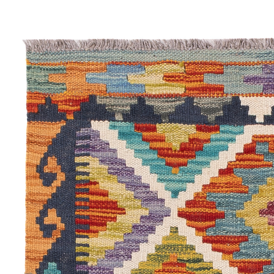 Dywan Kelim - Splash - 127 x 79 cm - wielokolorowy