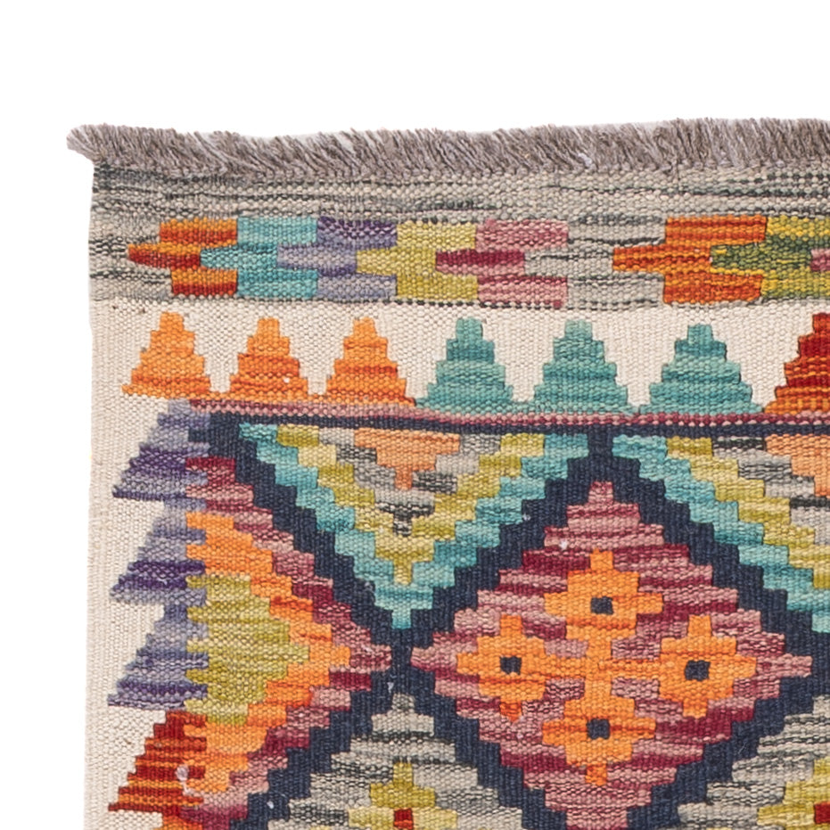 Dywan Kelim - Splash - 131 x 78 cm - wielokolorowy