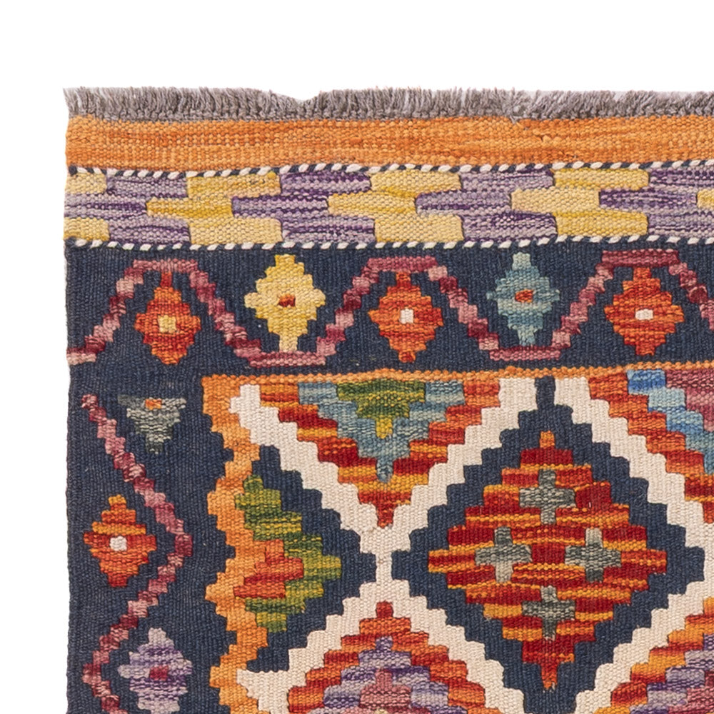 Dywan Kelim - Splash - 126 x 87 cm - wielokolorowy