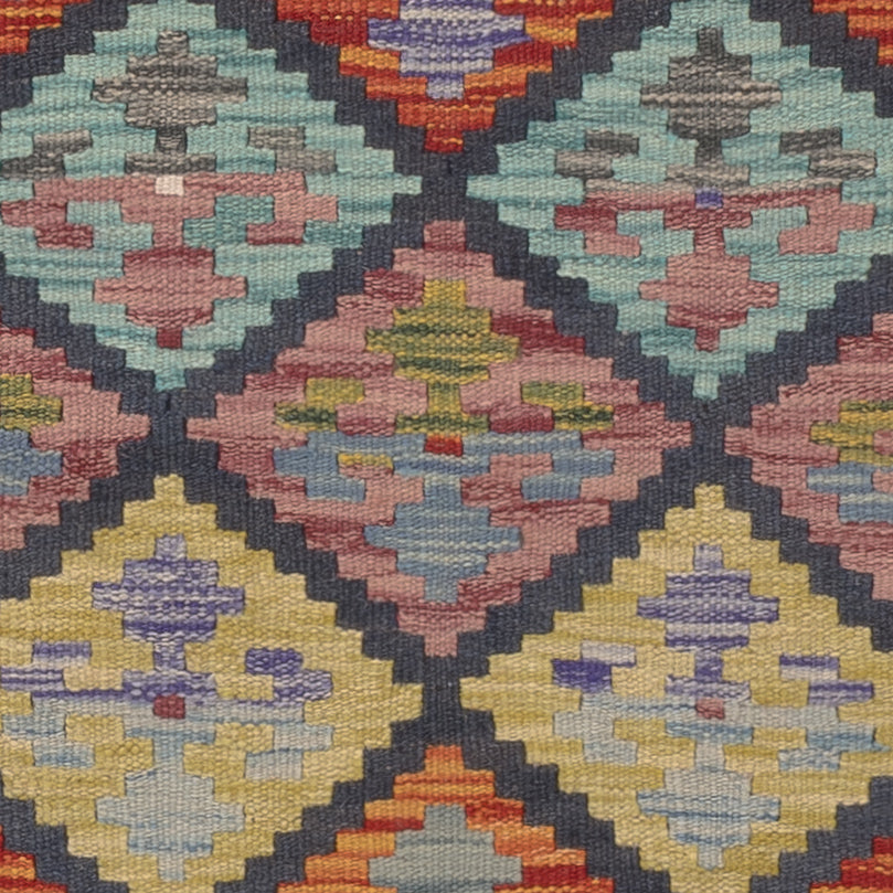 Dywan Kelim - Splash - 123 x 86 cm - wielokolorowy