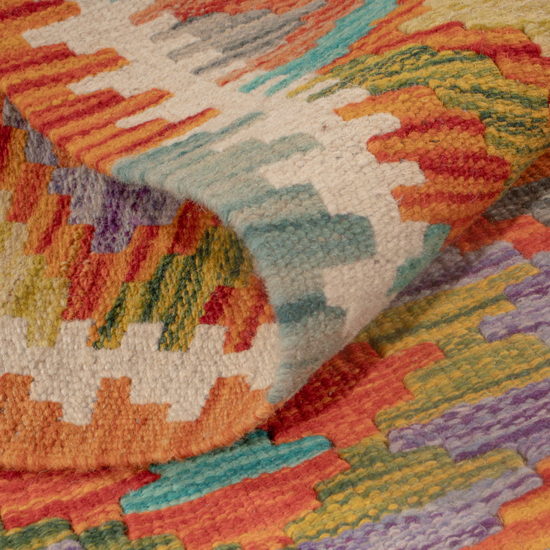 Dywan Kelim - Splash - 122 x 83 cm - wielokolorowy