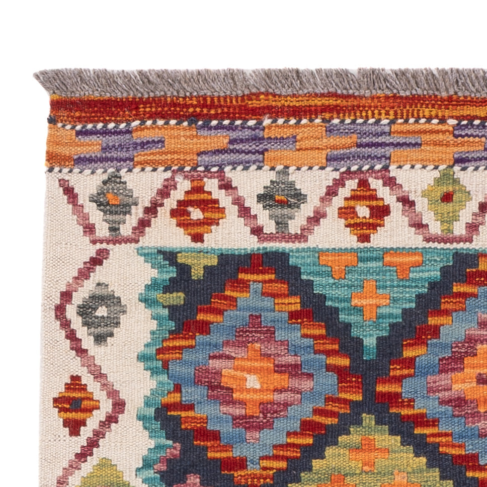 Dywan Kelim - Splash - 124 x 82 cm - wielokolorowy