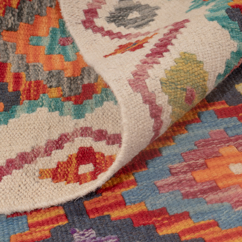 Dywan Kelim - Splash - 124 x 82 cm - wielokolorowy