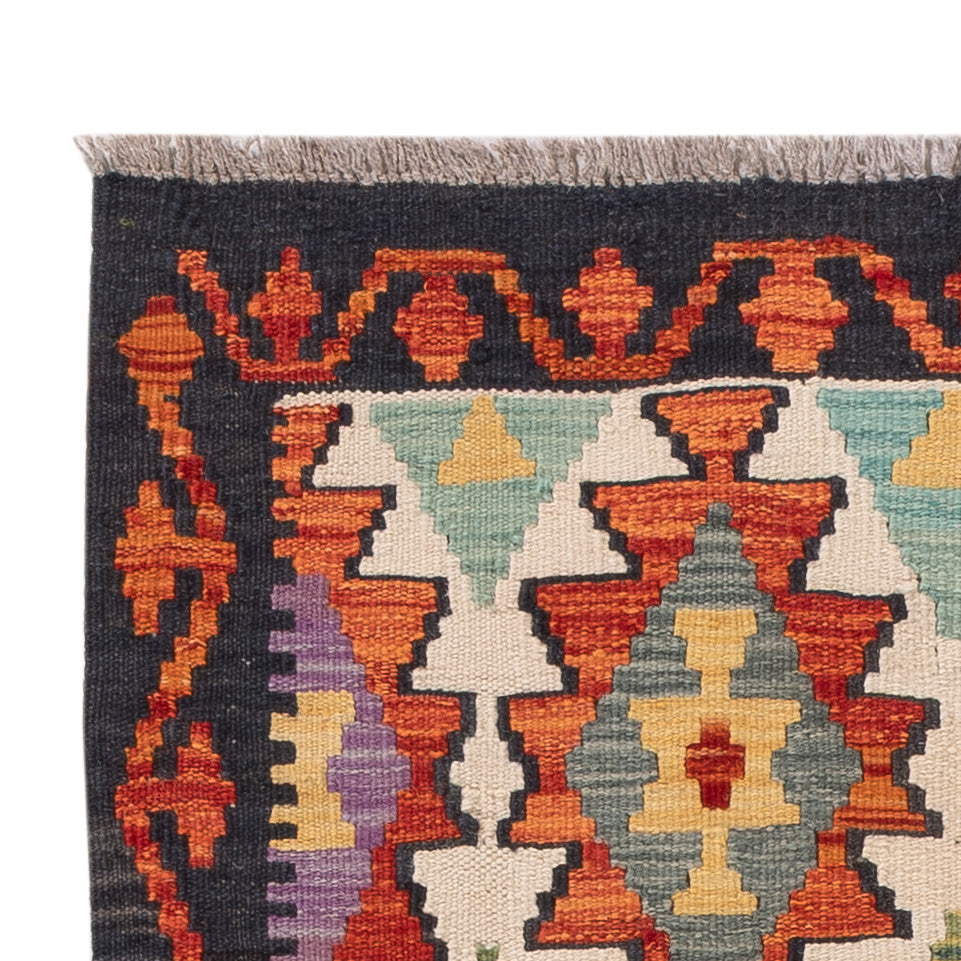 Dywan Kelim - Splash - 126 x 84 cm - wielokolorowy