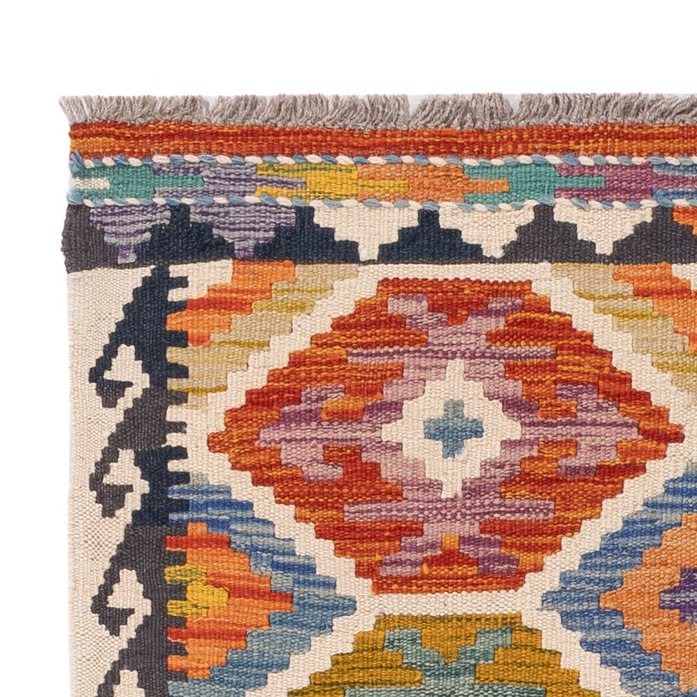 Dywan Kelim - Splash - 125 x 79 cm - wielokolorowy
