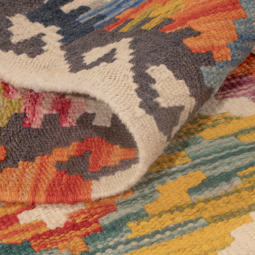 Dywan Kelim - Splash - 125 x 79 cm - wielokolorowy