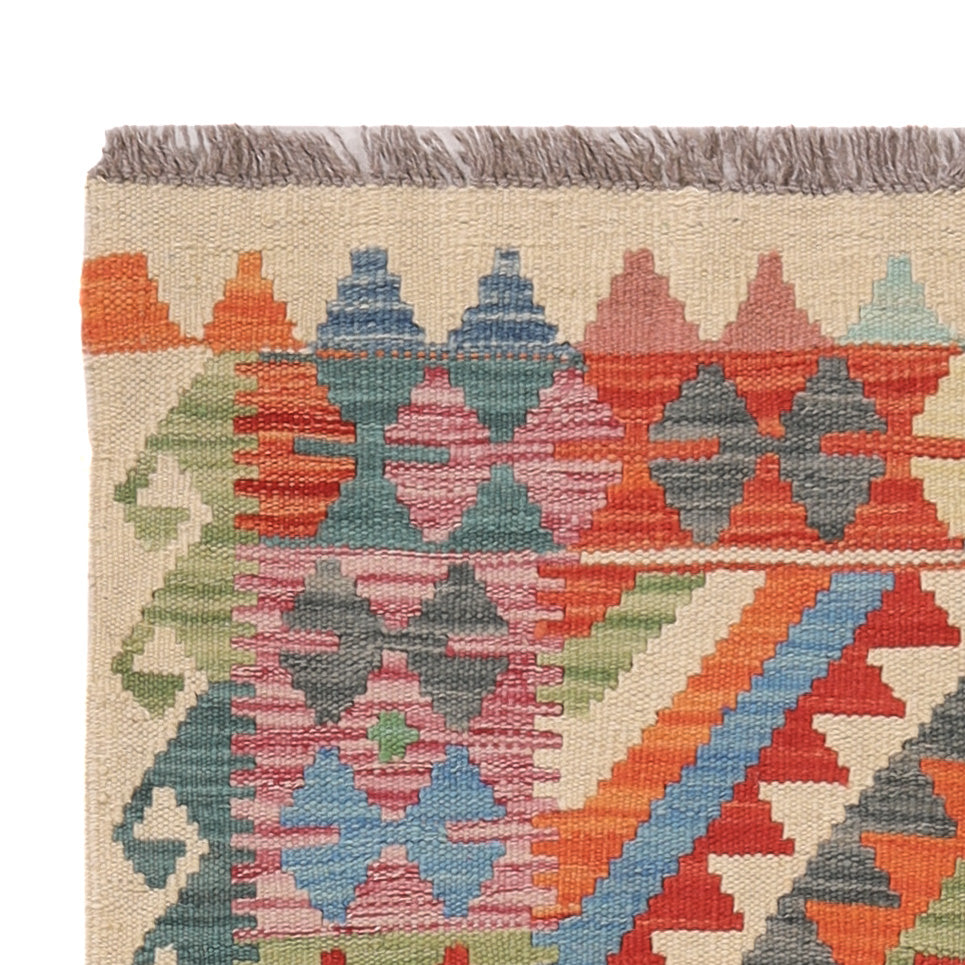 Dywan Kelim - Splash - 132 x 86 cm - wielokolorowy