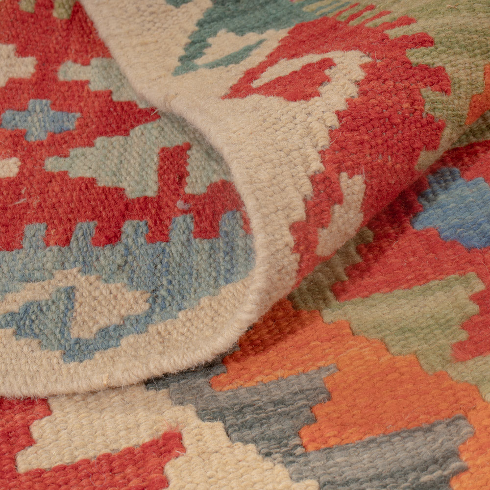 Dywan Kelim - Splash - 132 x 86 cm - wielokolorowy