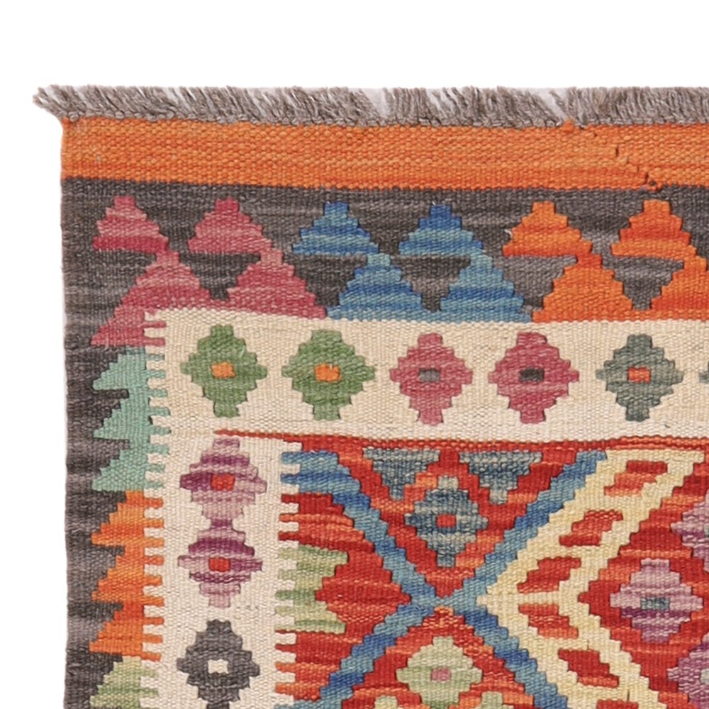 Dywan Kelim - Splash - 124 x 83 cm - wielokolorowy