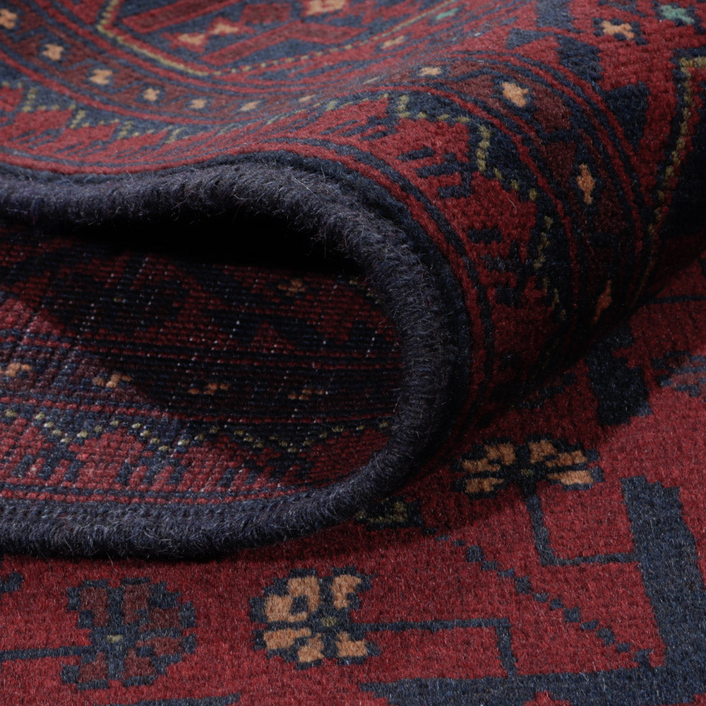 Afgański dywan - Kunduz - 200 x 150 cm - czerwony