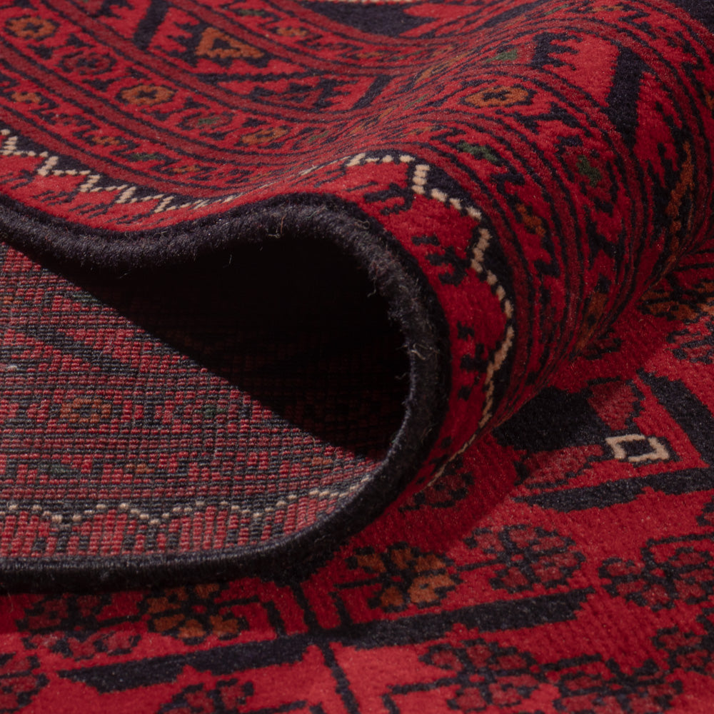 Afgański dywan - Kunduz - 347 x 254 cm - czerwony