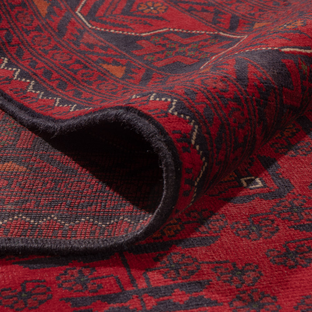 Afgański dywan - Kunduz - 342 x 248 cm - czerwony