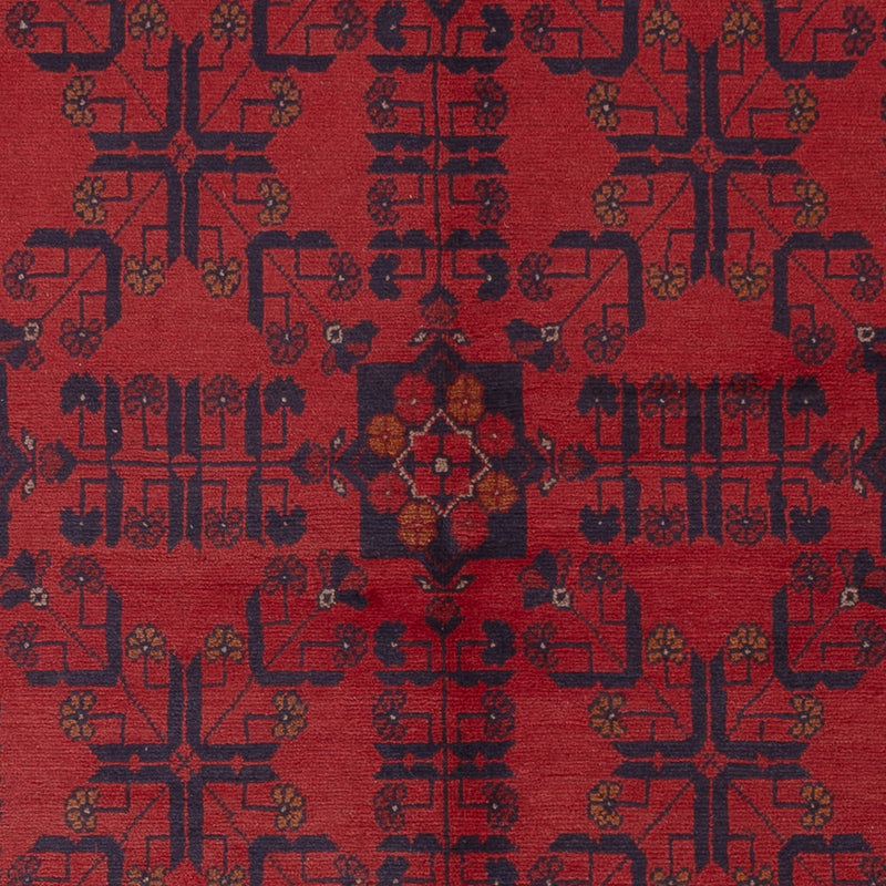 Afgański dywan - Kunduz - 224 x 177 cm - czerwony