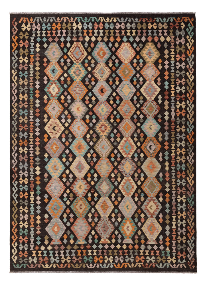 Kelim Teppich - Splash - 344 x 250 cm - bunt