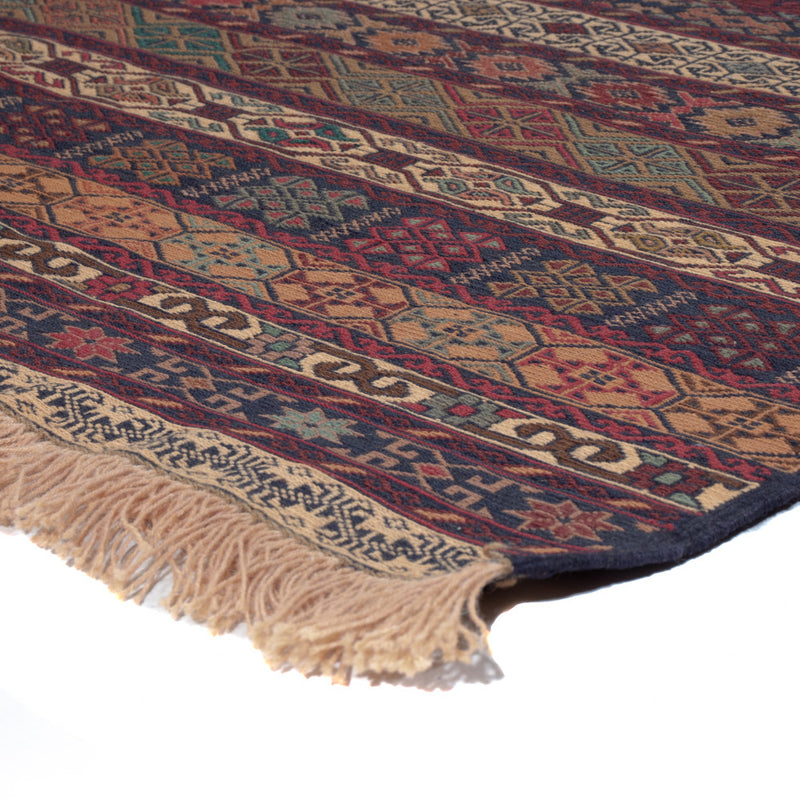 Dywan Kelim - Orientalny - 195 x 127 cm - wielokolorowy