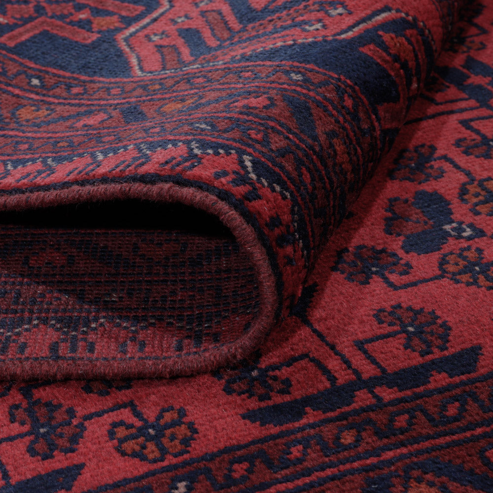 Afgański dywan - Kunduz - 198 x 153 cm - czerwony