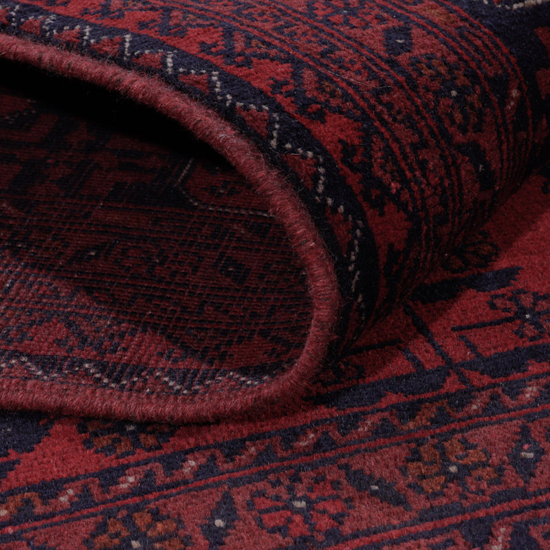 Afgański dywan - Kunduz - 196 x 151 cm - czerwony