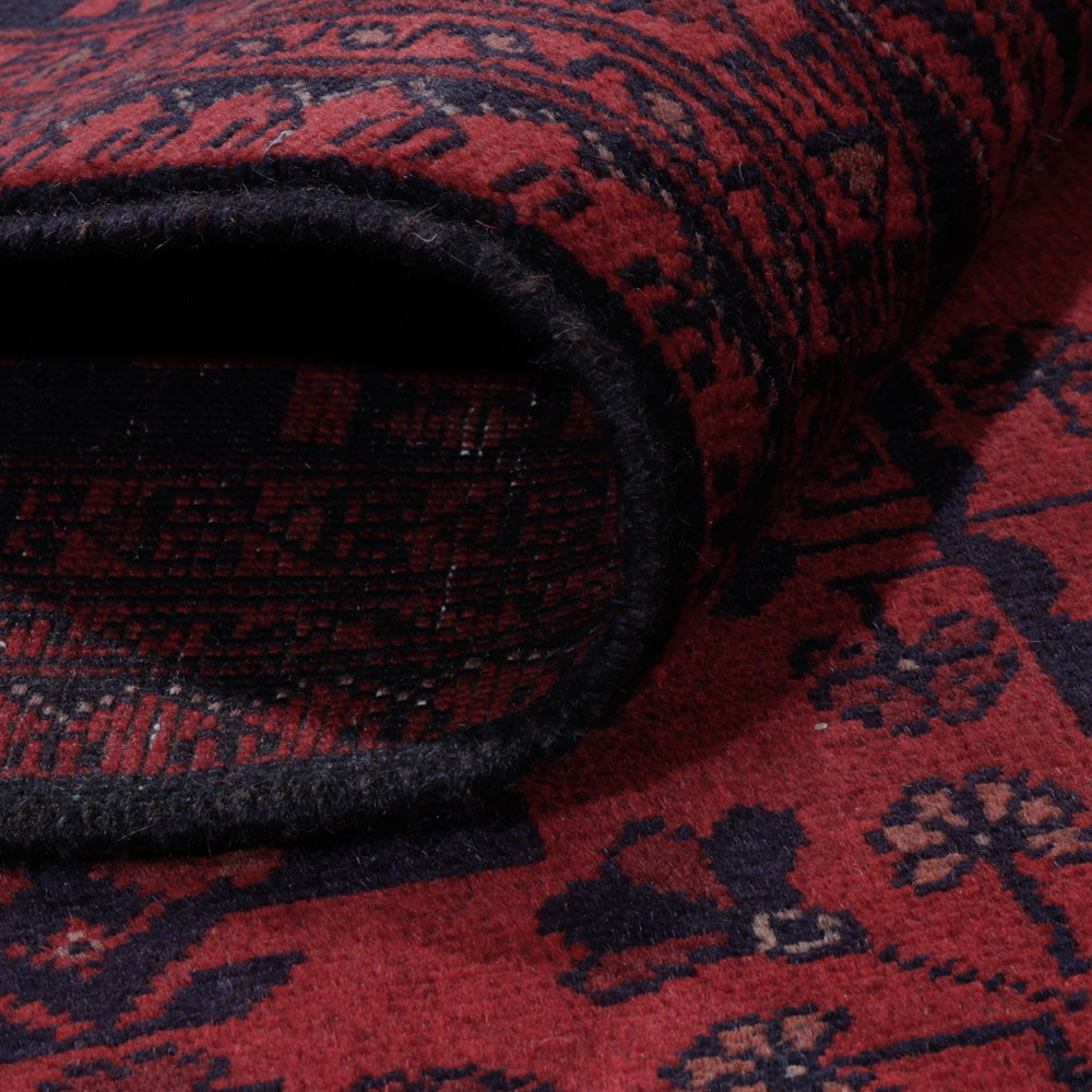 Afgański dywan - Kunduz - 203 x 151 cm - czerwony