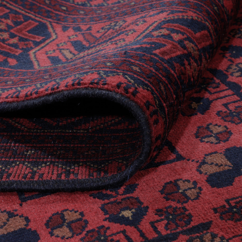 Afgański dywan - Kunduz - 202 x 155 cm - czerwony