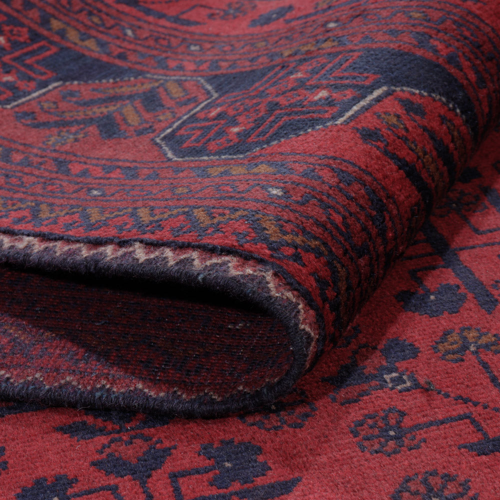 Afgański dywan - Kunduz - 196 x 148 cm - czerwony