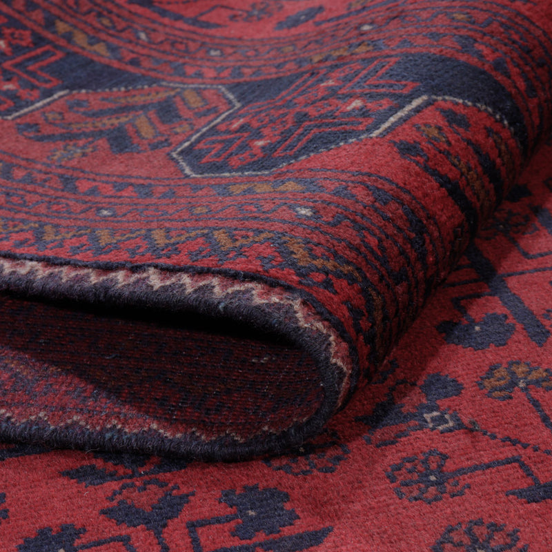 Afgański dywan - Kunduz - 196 x 148 cm - czerwony