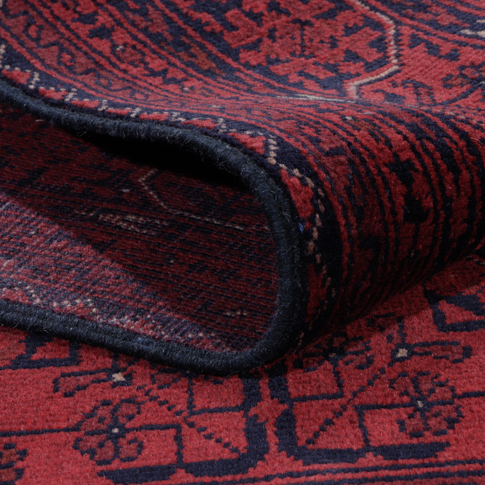 Afgański dywan - Kunduz - 198 x 148 cm - czerwony