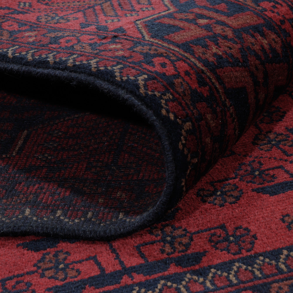 Afgański dywan - Kunduz - 195 x 150 cm - czerwony