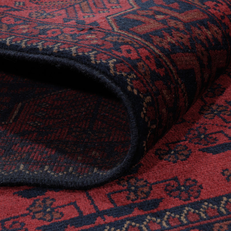 Afgański dywan - Kunduz - 195 x 150 cm - czerwony