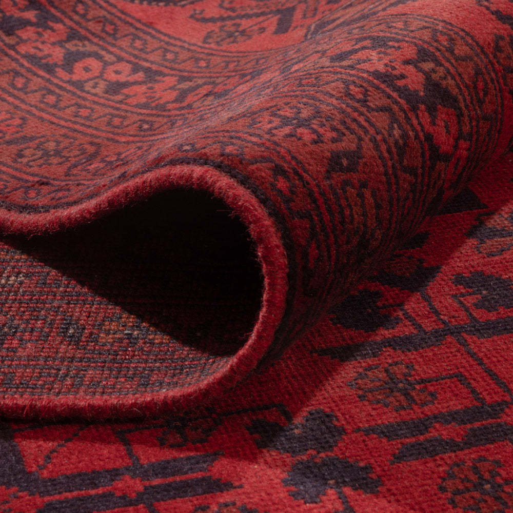 Afgański dywan - Kunduz - 345 x 253 cm - czerwony