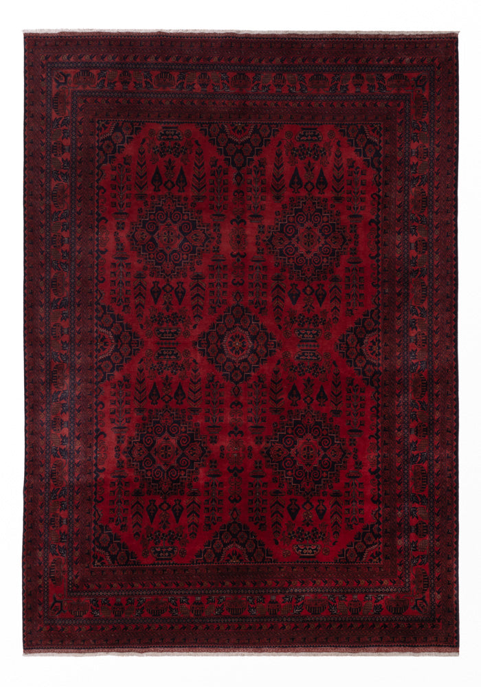 Afghan Teppich - Kunduz - 361 x 251 cm - rot