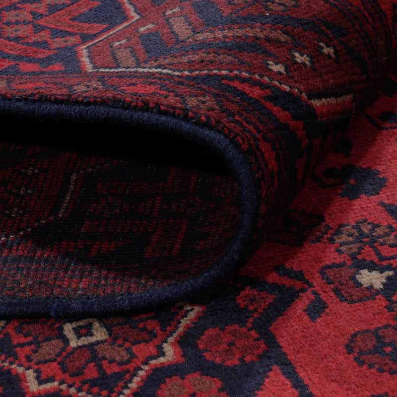 Afgański dywan - Kunduz - 193 x 150 cm - czerwony