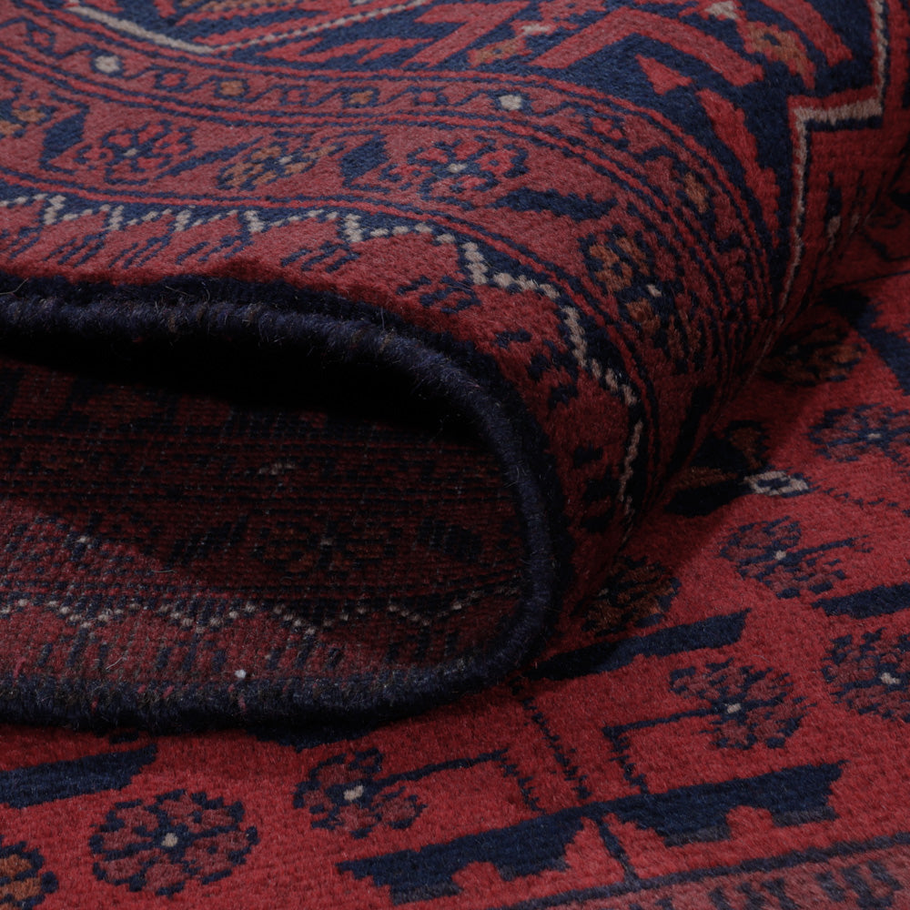 Afgański dywan - Kunduz - 197 x 151 cm - czerwony