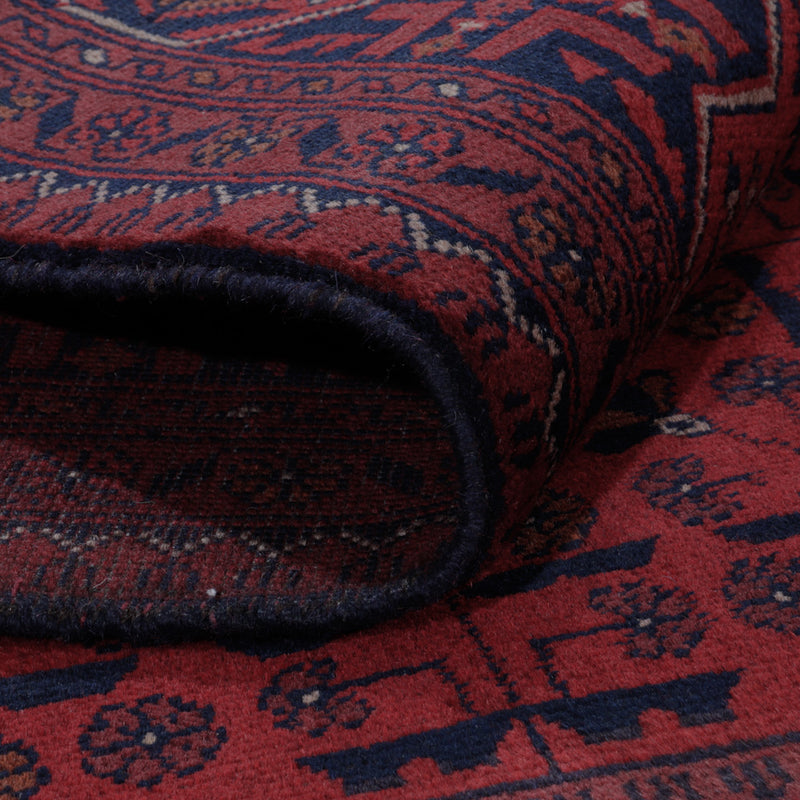 Afgański dywan - Kunduz - 197 x 151 cm - czerwony