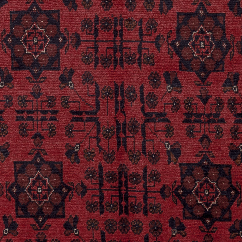 Afgański dywan - Kunduz - 191 x 151 cm - czerwony