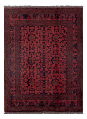 Afghan Teppich - Kunduz - 199 x 151 cm - rot