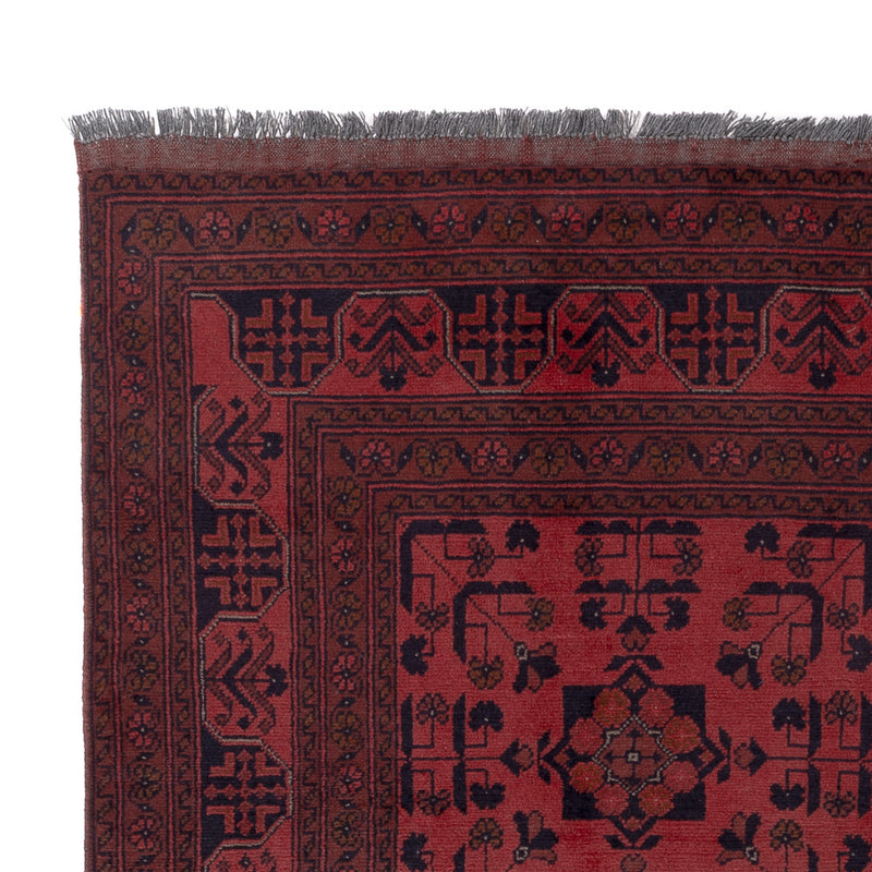 Afghan Teppich - Kunduz - 199 x 151 cm - rot