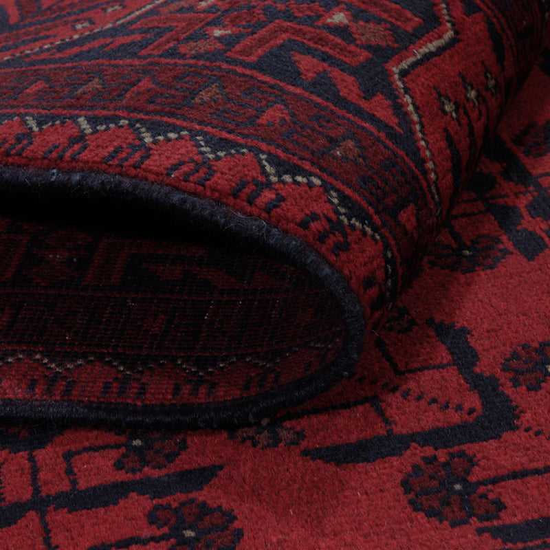 Afgański dywan - Kunduz - 198 x 150 cm - czerwony