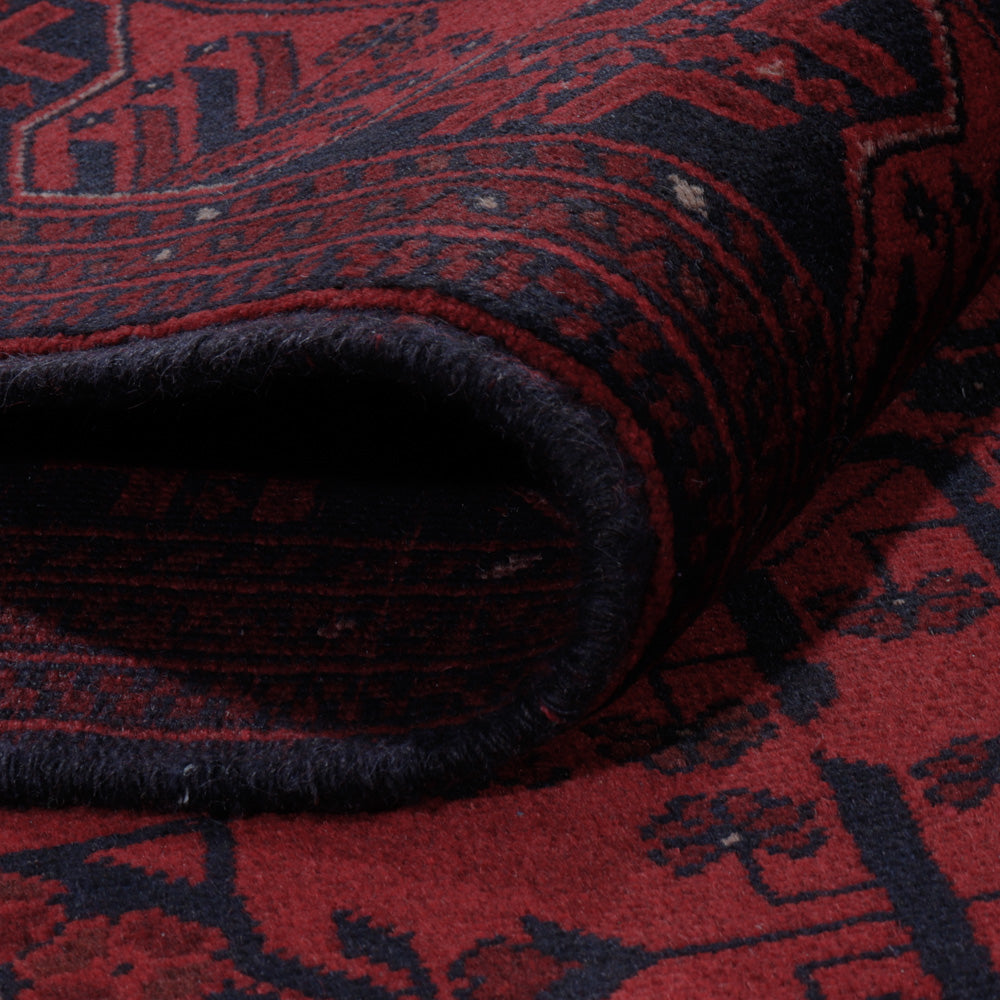 Afgański dywan - Kunduz - 207 x 148 cm - czerwony