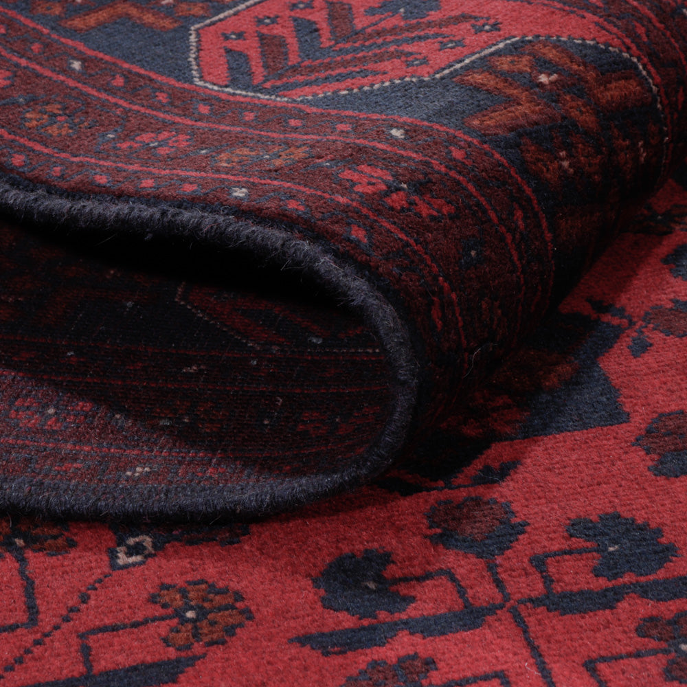 Afgański dywan - Kunduz - 196 x 150 cm - czerwony