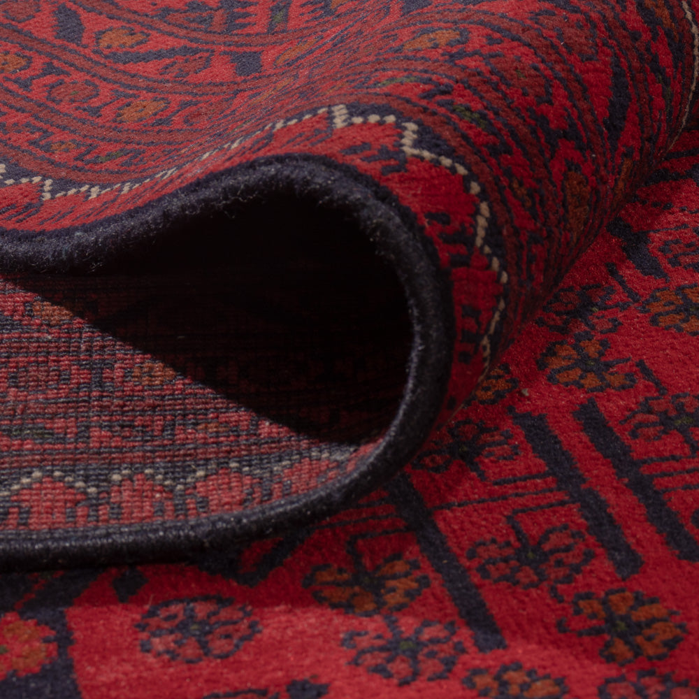 Afgański dywan - Kunduz - 357 x 247 cm - czerwony