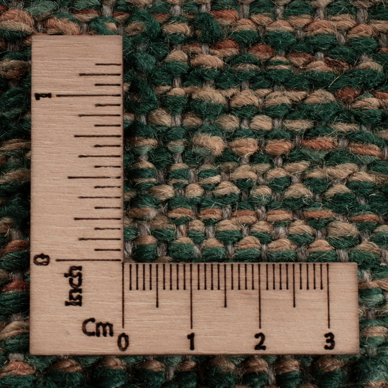 Kelim Teppich - Splash - 394 x 313 cm - grün