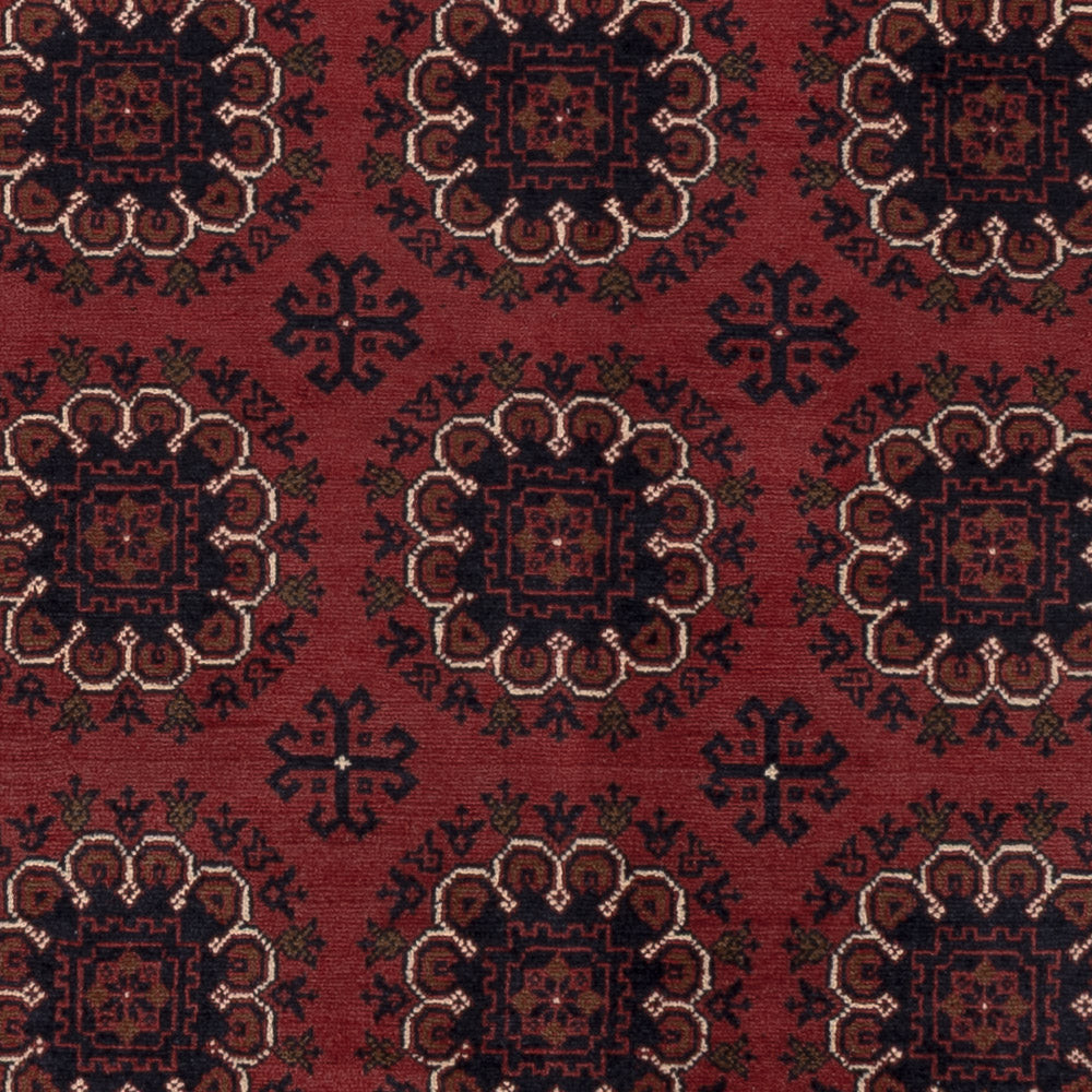 Afghan Teppich - 197 x 151 cm - rot