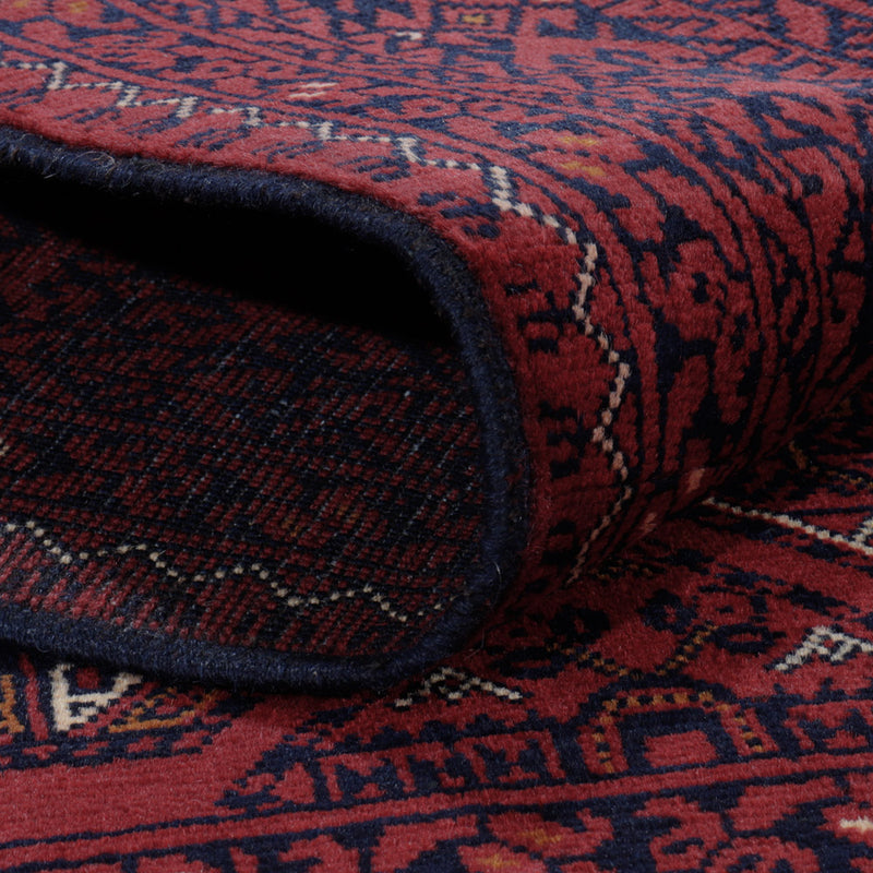 Dywan afgański - 191 x 151 cm - czerwony